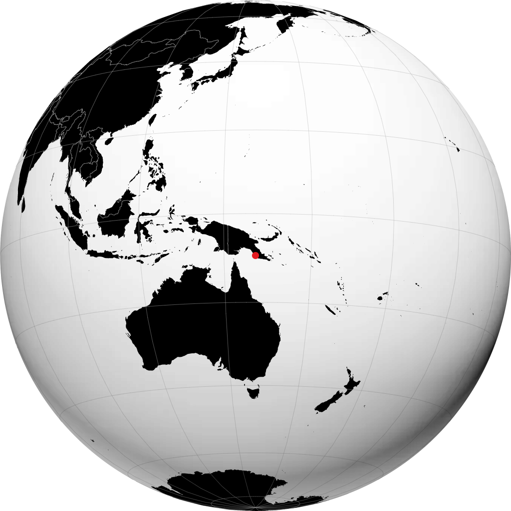 Port Moresby pada glob