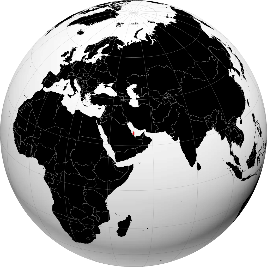 Qatar pada glob
