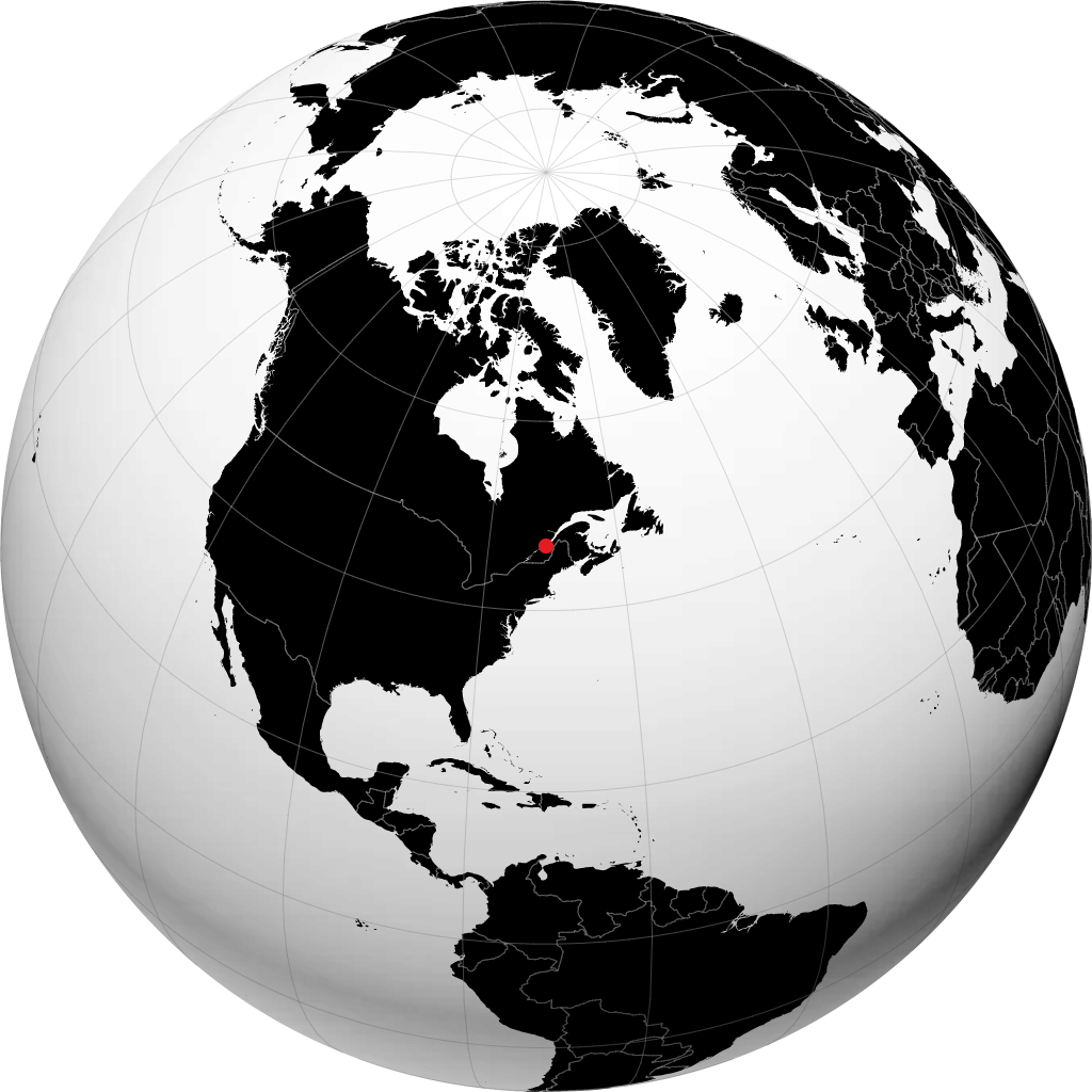 Québec pada glob