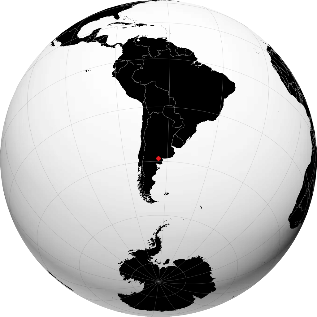 Rio Colorado pada glob
