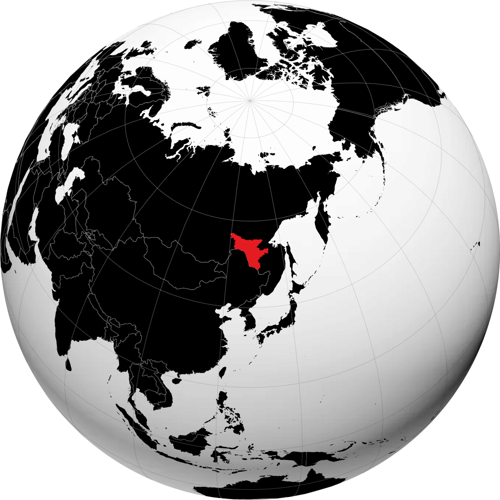 Wilayah Amurskaya pada glob