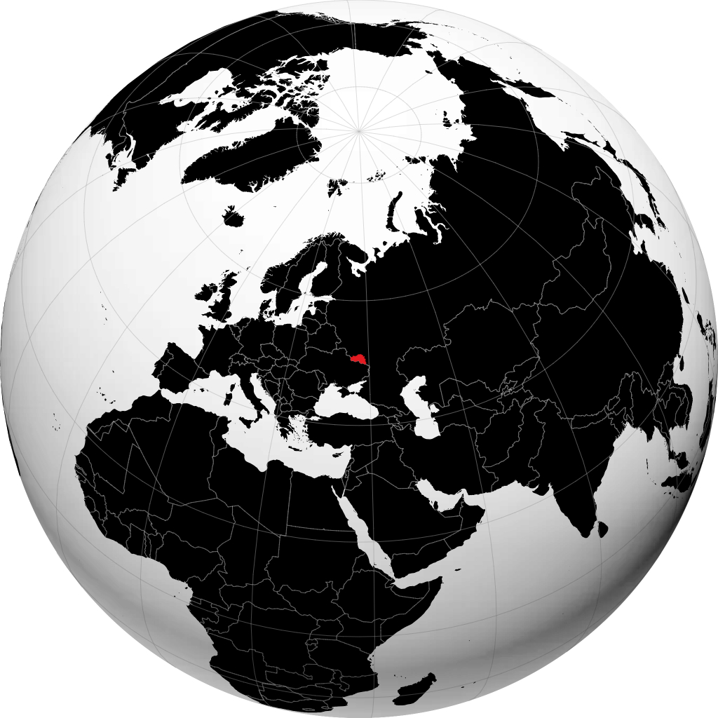 Wilayah Belgorodskaya pada glob