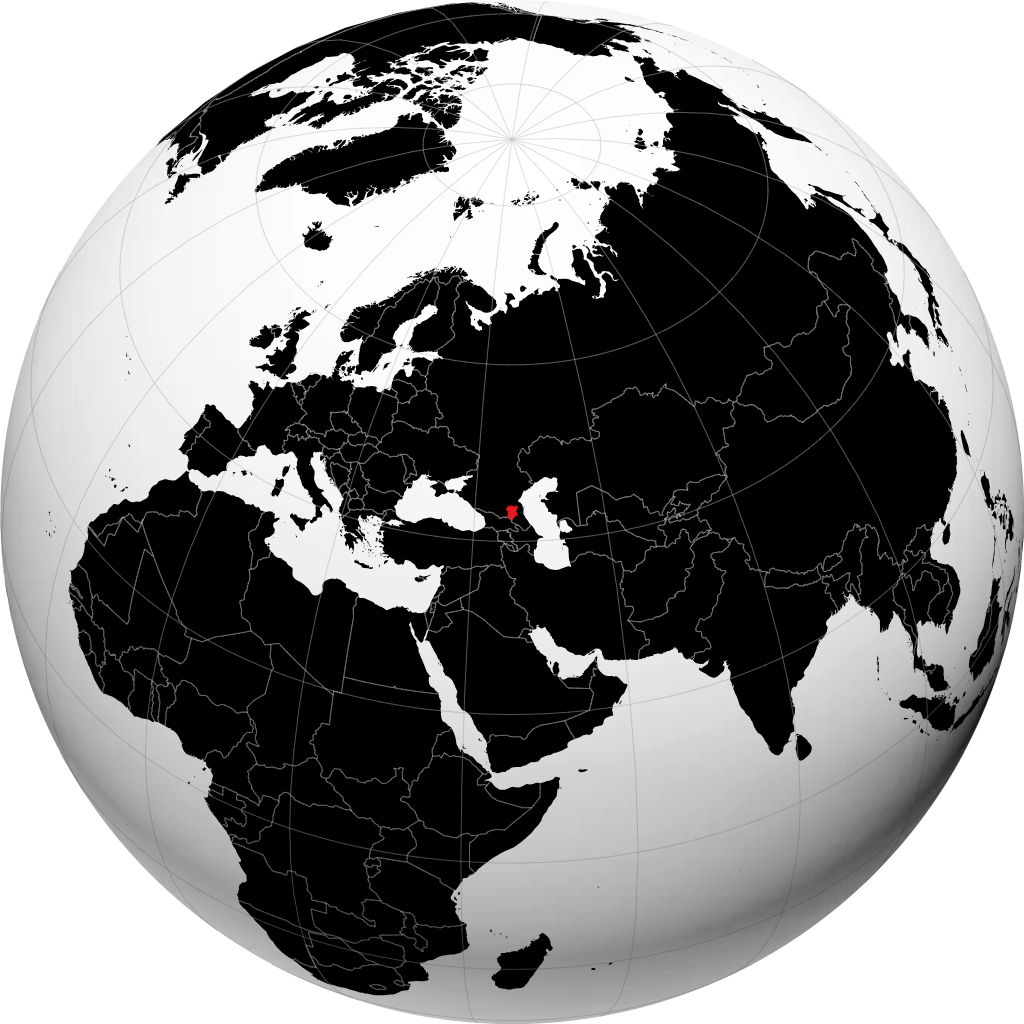 Republik Chechen pada glob