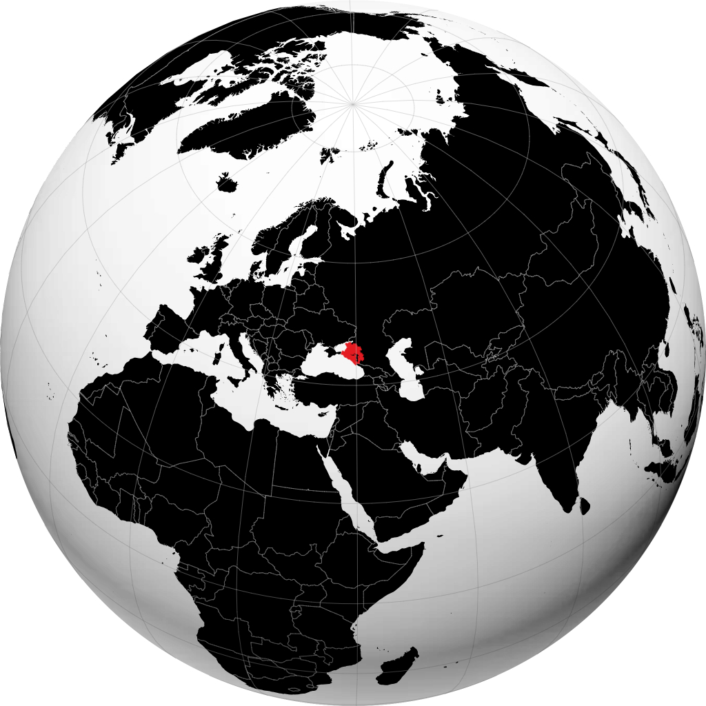 Wilayah Krasnodar pada glob