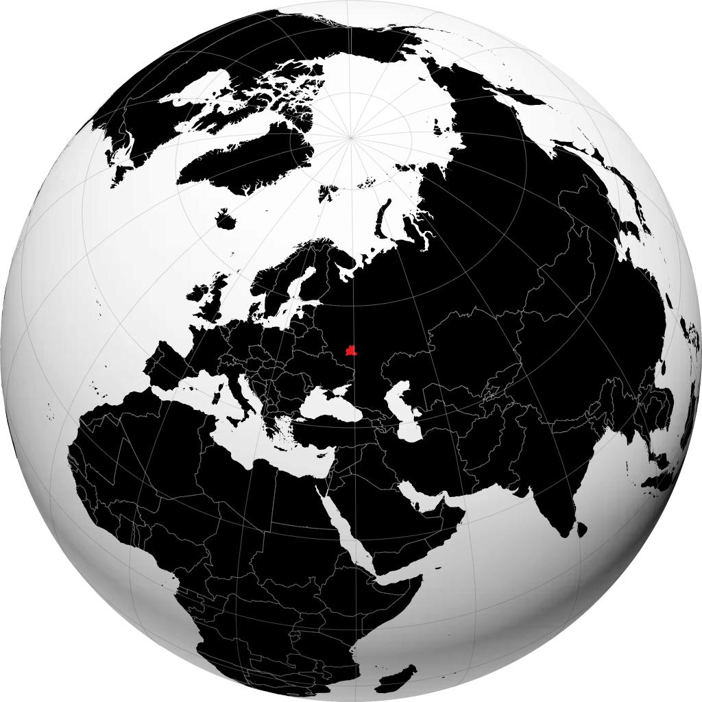 Wilayah Lipetsk pada glob