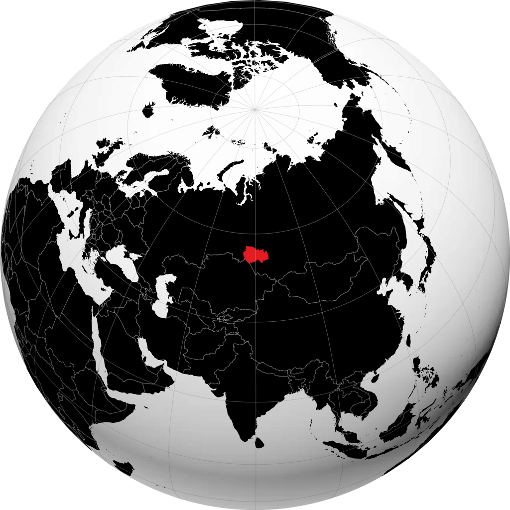 Wilayah Novosibirsk pada glob