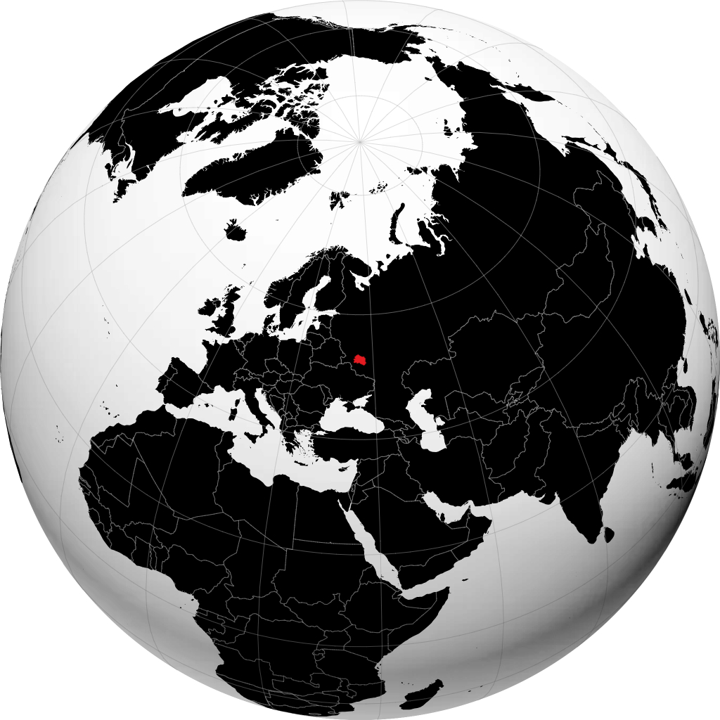 Wilayah Oryol pada glob