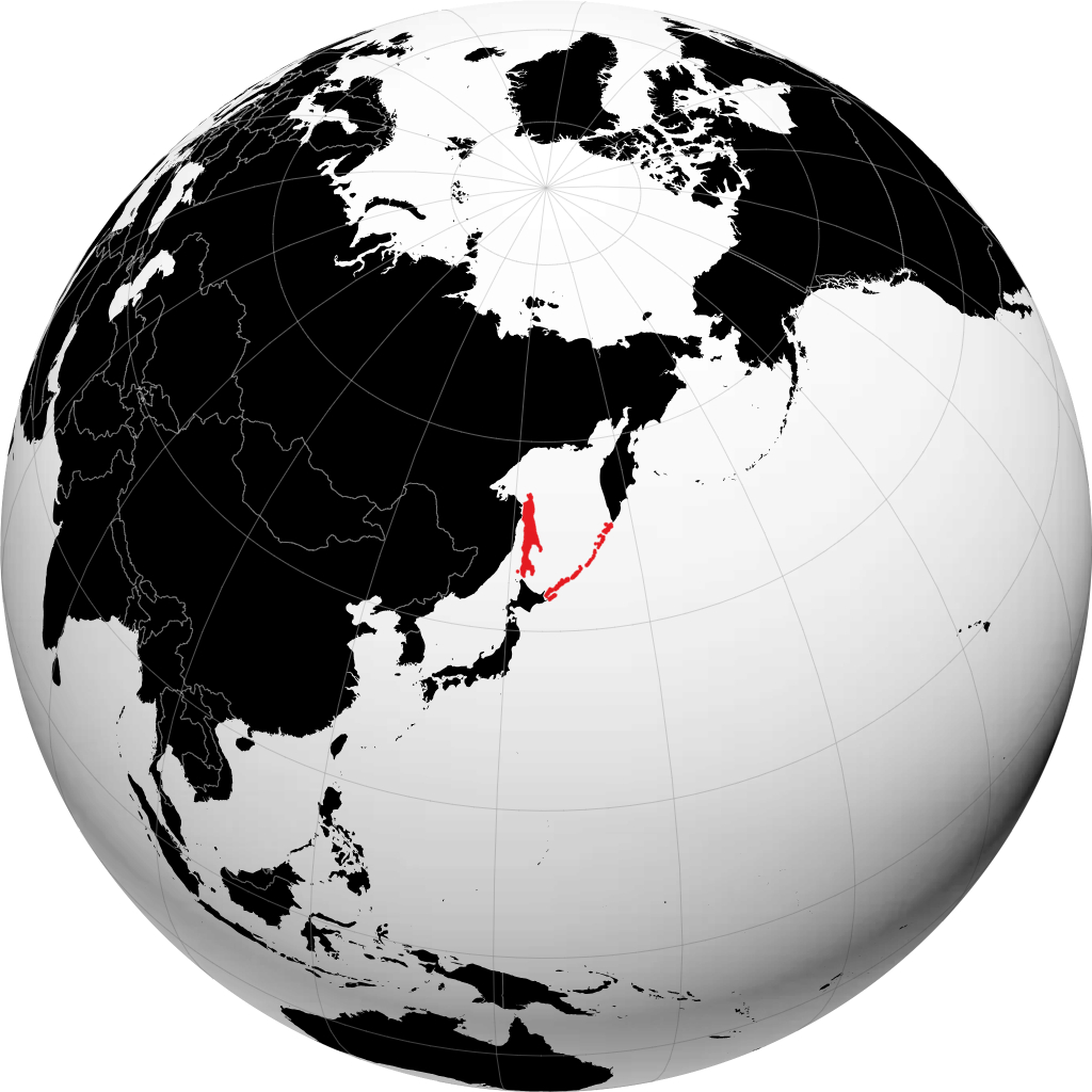 Wilayah Sakhalin pada glob