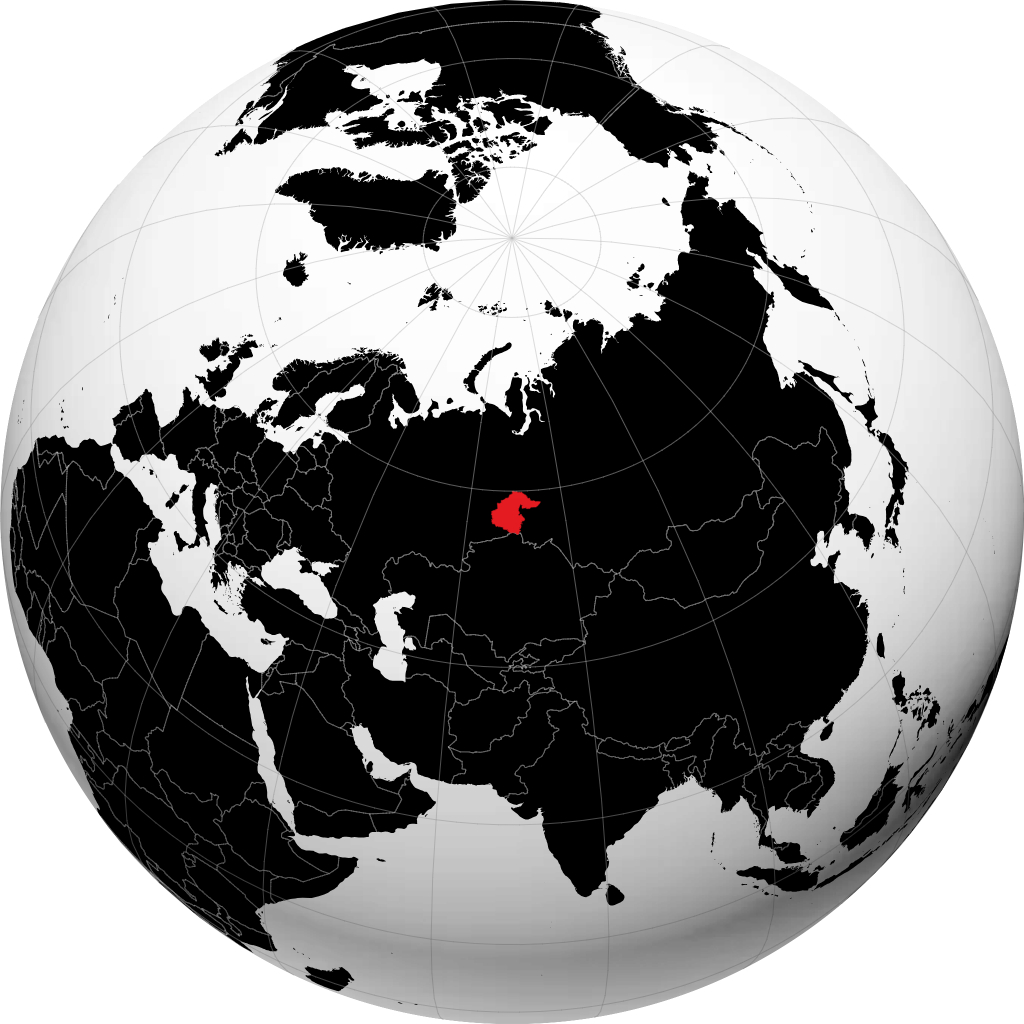 Wilayah Tyumen pada glob