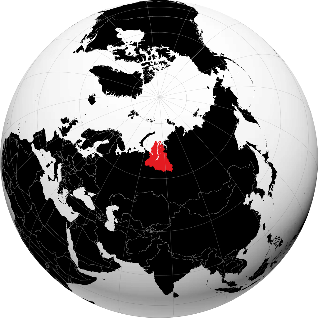 Daerah Autonomi Yamalo-Nenets pada glob