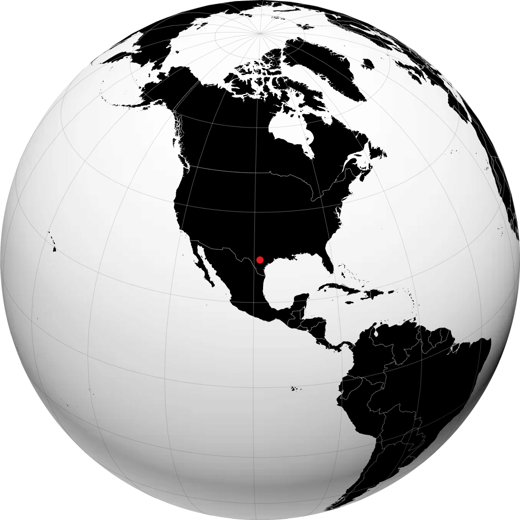 San Antonio pada glob