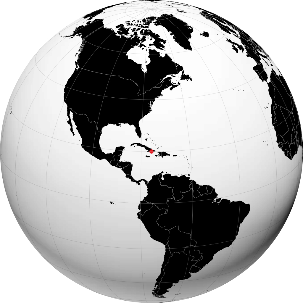 Santiago de Cuba pada glob