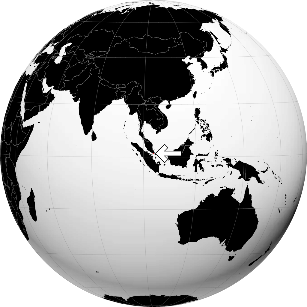 Singapura pada glob