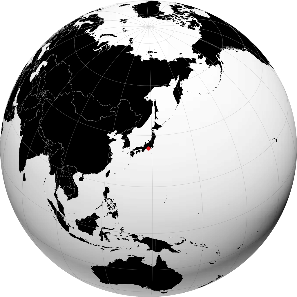 Shizuoka pada glob