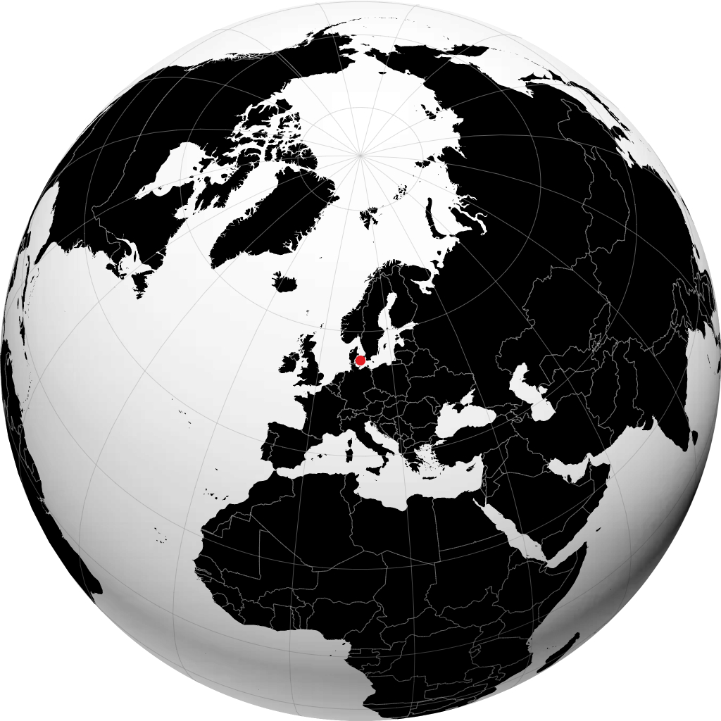 Slagelse pada glob