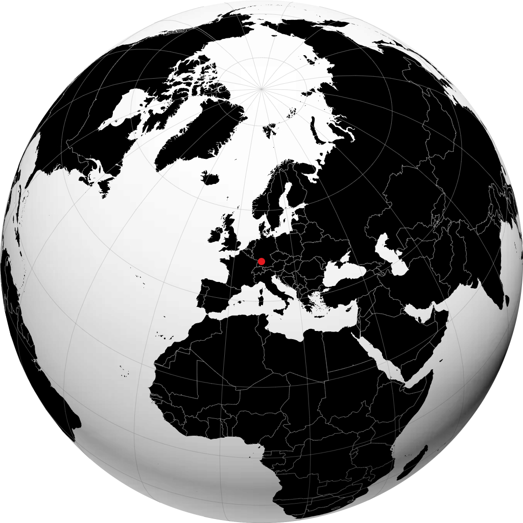 Stuttgart pada glob