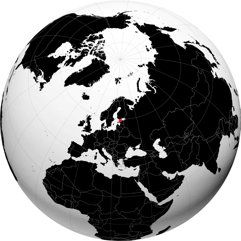 Tallinn pada glob