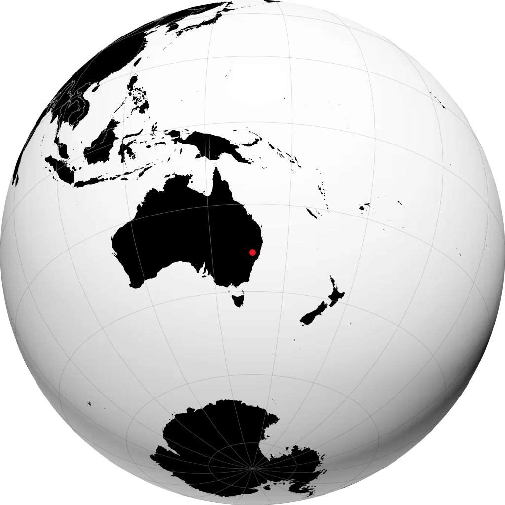 Tamworth pada glob