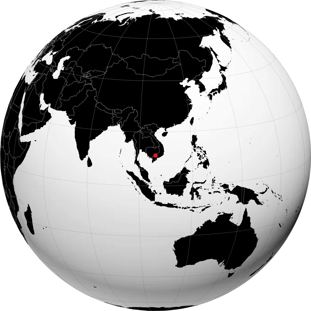 Tay Ninh pada glob
