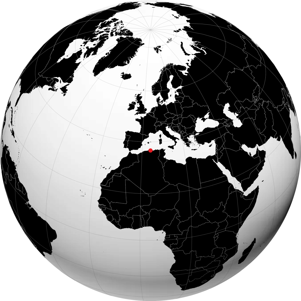 Tizi Ouzou pada glob