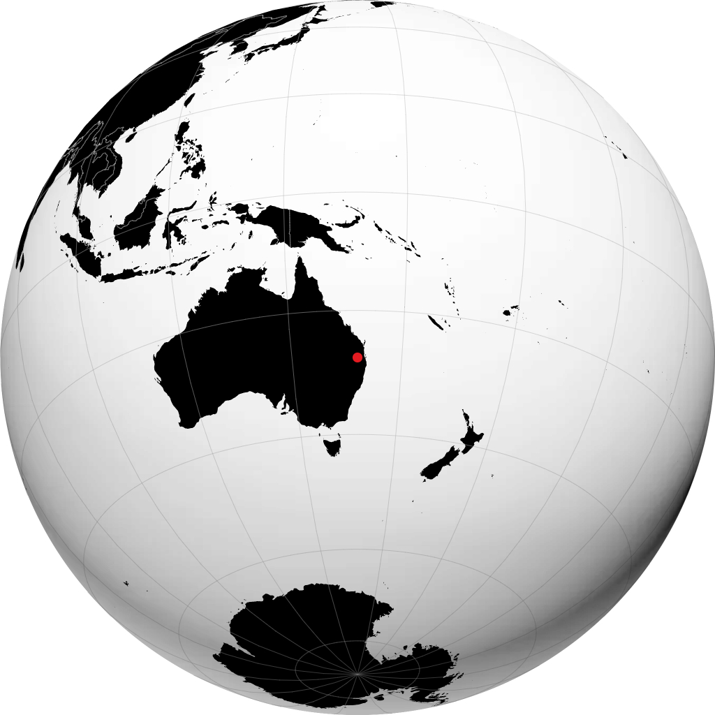 Toowoomba pada glob