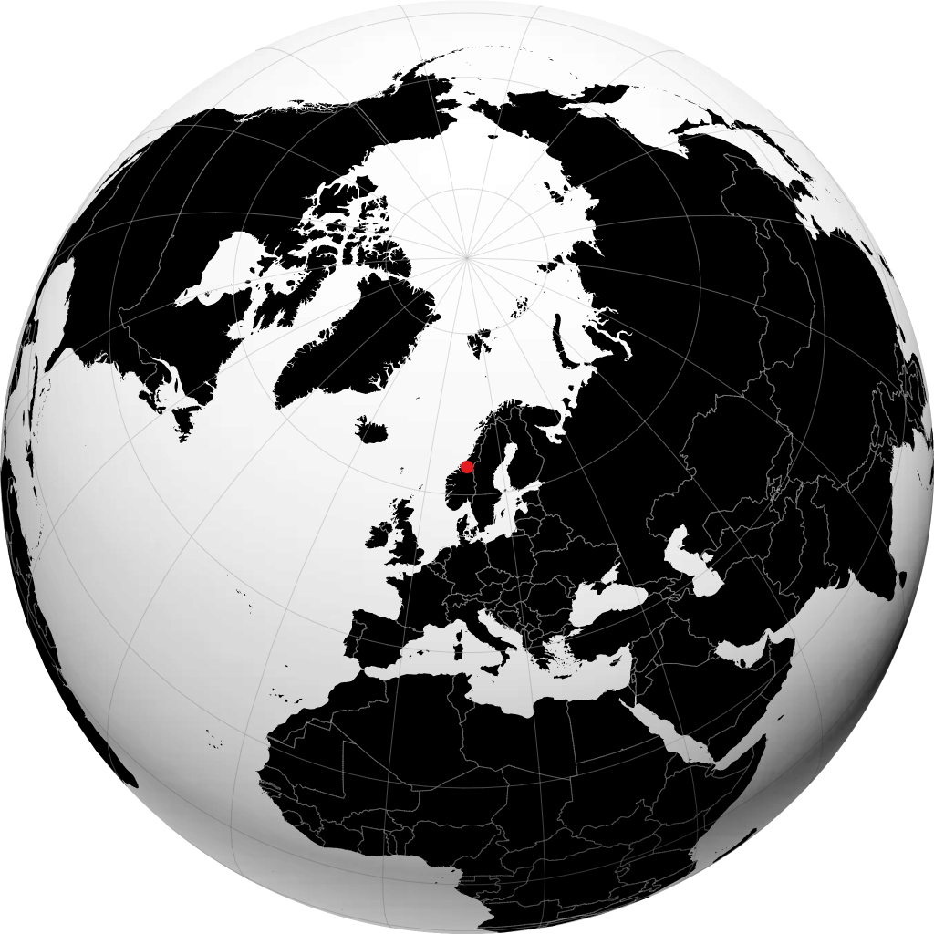 Trondheim pada glob