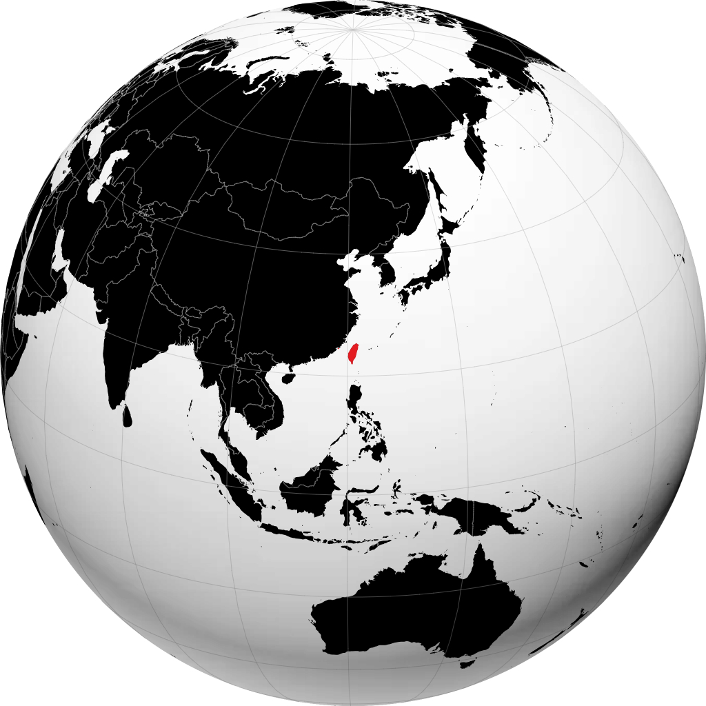 Taiwan pada glob