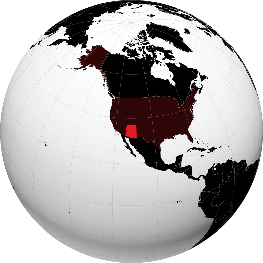 Arizona pada glob