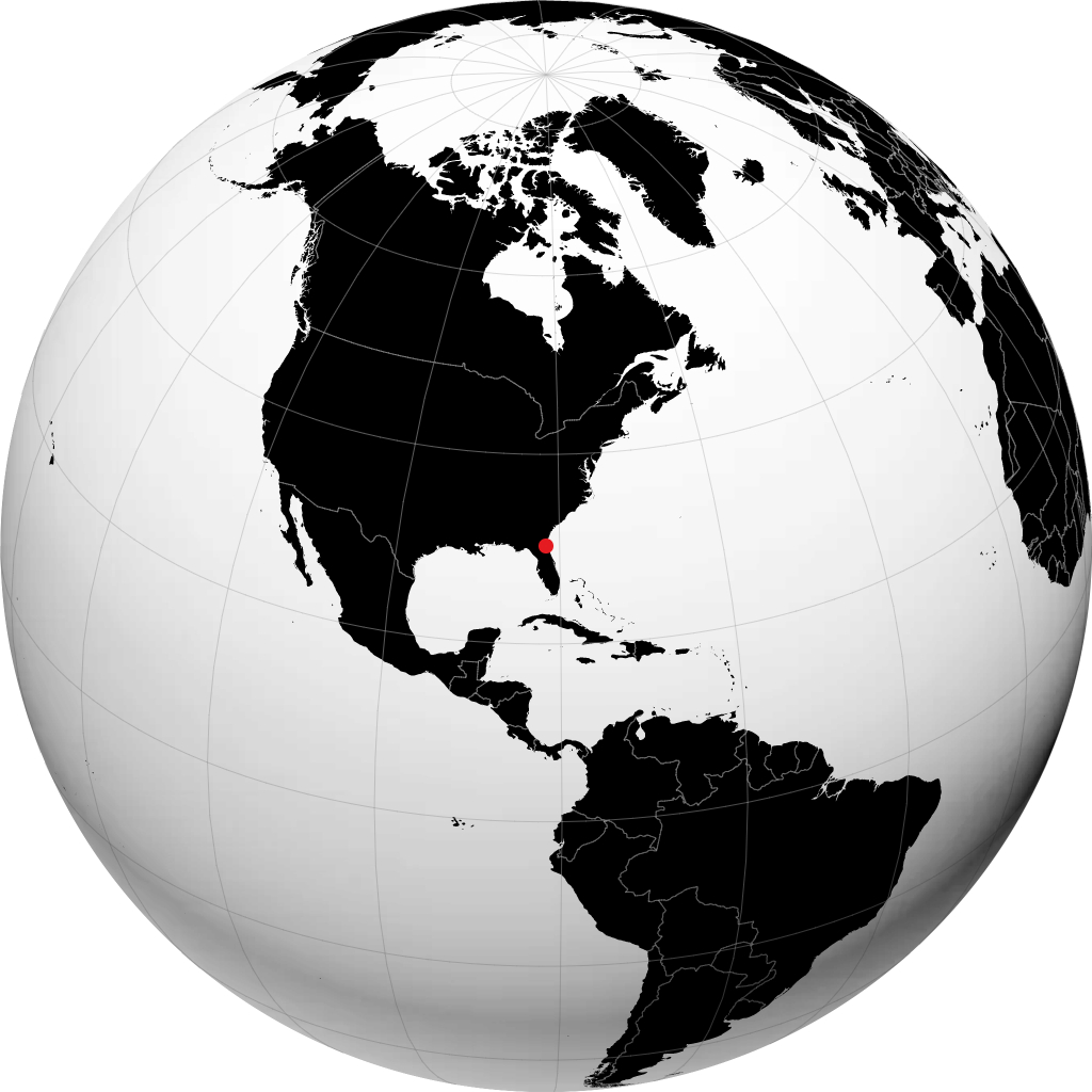 Jacksonville pada glob