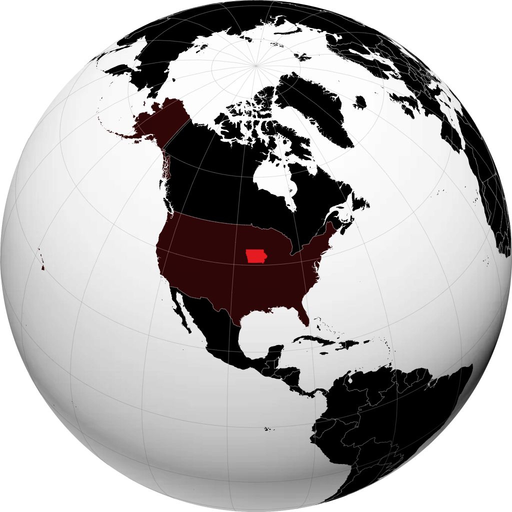 Iowa pada glob