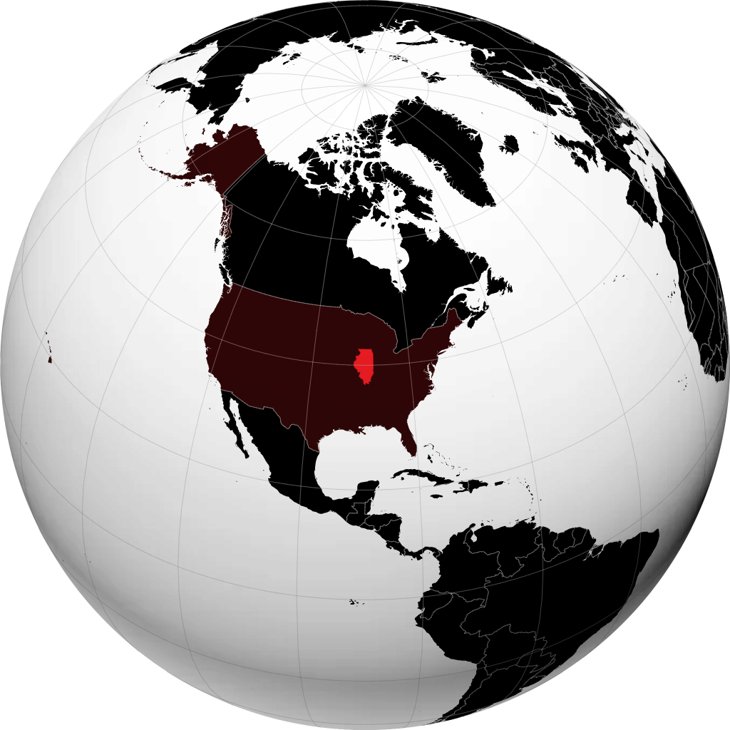 Illinois pada glob