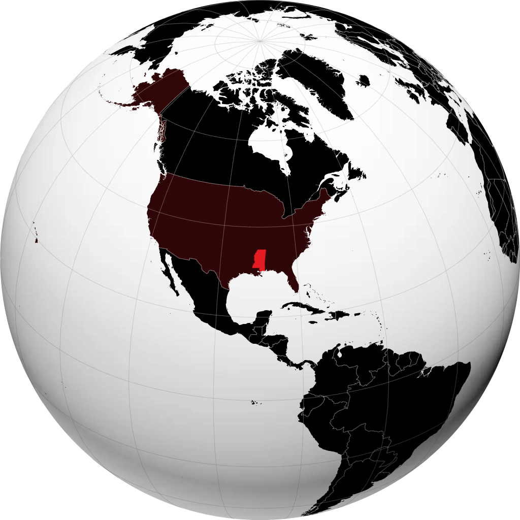 Mississippi pada glob