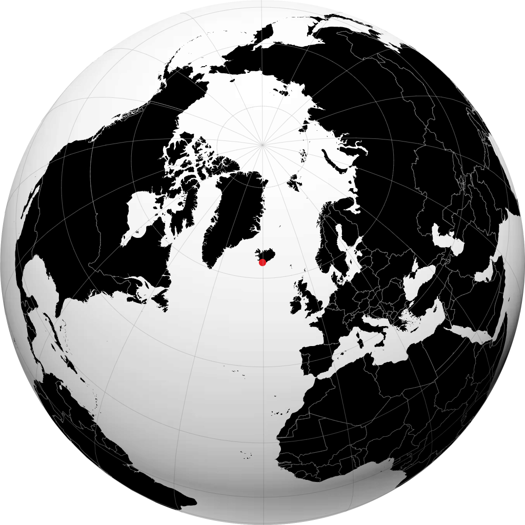 Vestmannaeyjar pada glob