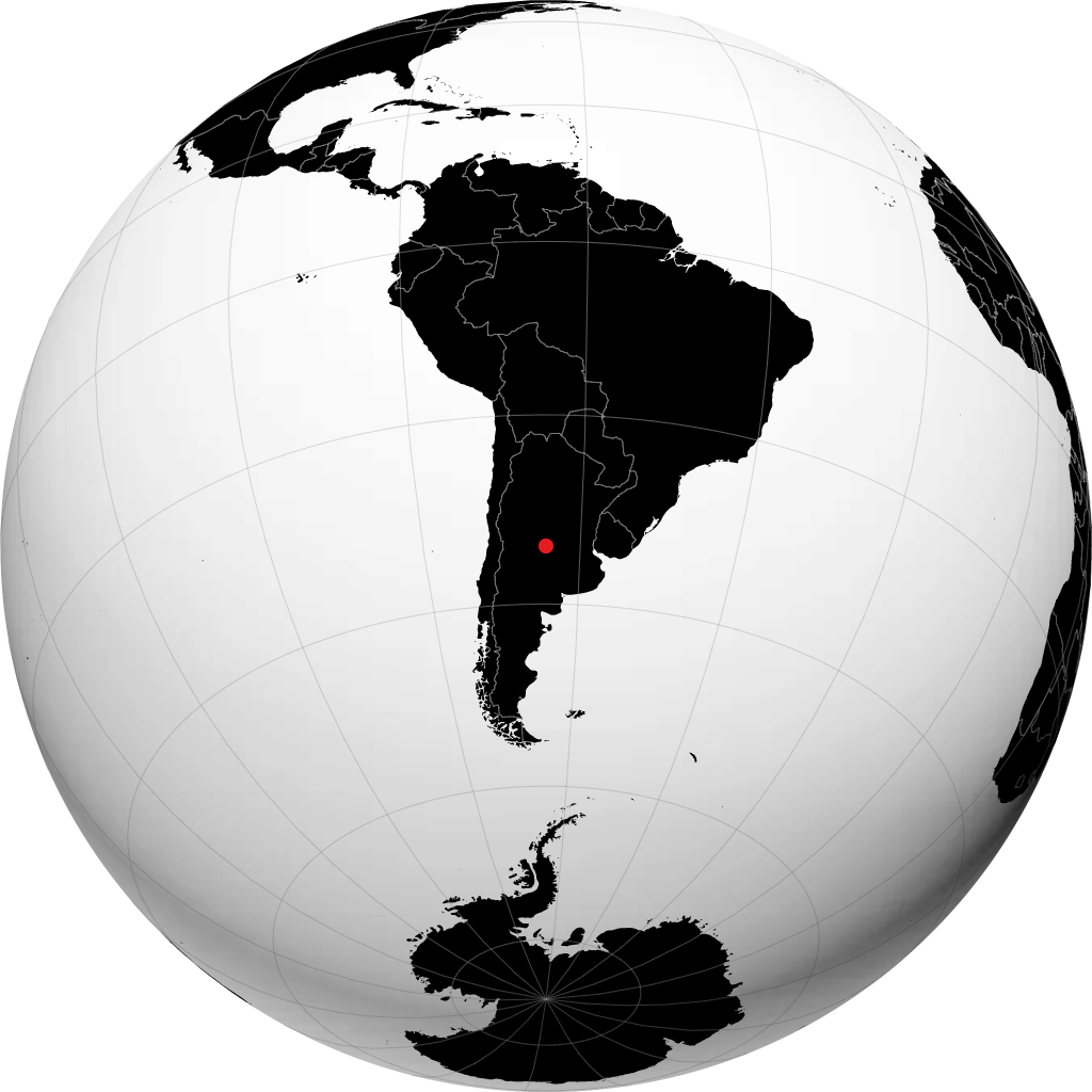 Vicuna Mackenna pada glob