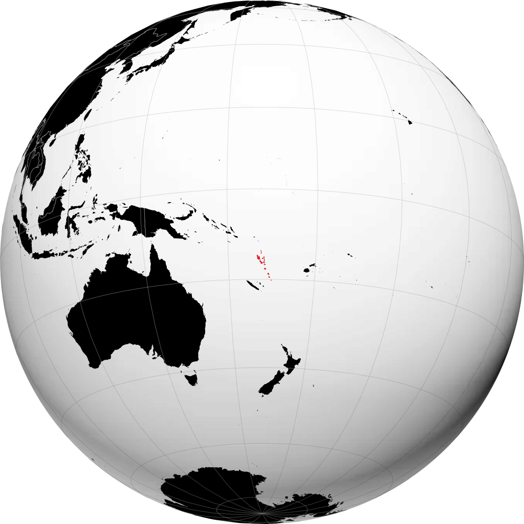 Vanuatu pada glob